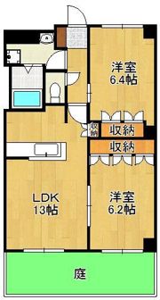 レジデンス若宮インターBの間取り画像