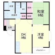 ヴァンベール越路の間取り画像