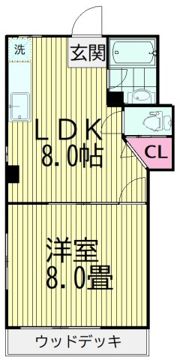 マンション牧野の間取り画像