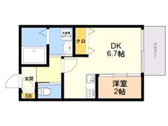 ウィルメゾン箱崎 2の間取り画像