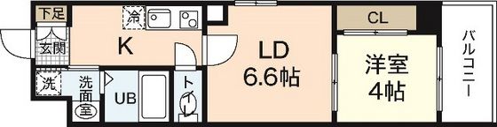 パレグレース西十日市の間取り画像
