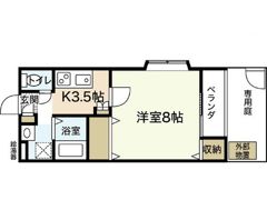 メゾンソレイユB棟の間取り画像