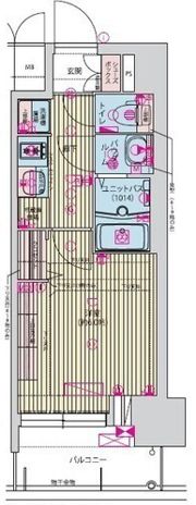 プレサンス九条グランデリーヴの間取り画像