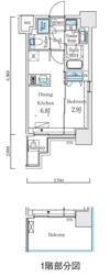 リビオメゾン新大橋の間取り画像