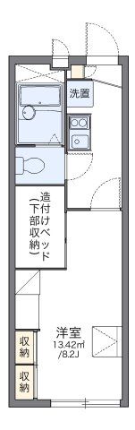 レオパレス粟野名の間取り画像