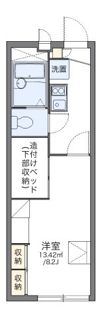 レオパレス粟野名の間取り画像