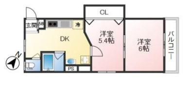 ラムール鈴蘭台南の間取り画像