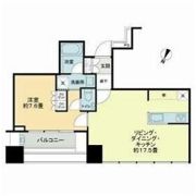 プレミストタワー白金高輪の間取り画像