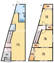北尾様貸家の間取り画像