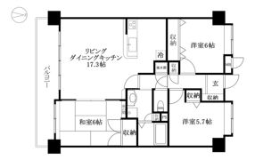 ロージュ道後の間取り画像