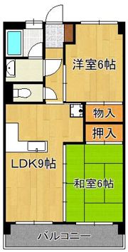 アヴィニール金田IIの間取り画像