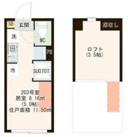マルバ上板橋の間取り画像