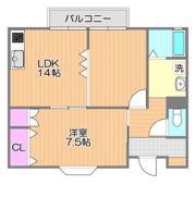 メゾン桜2号棟の間取り画像