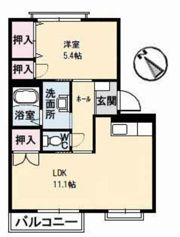 フレグランス長束 B棟の間取り画像