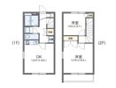 レオパレスドリーム大平台Aの間取り画像