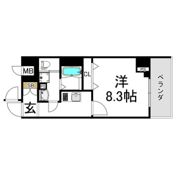 エグゼ天王寺Ⅱの間取り画像