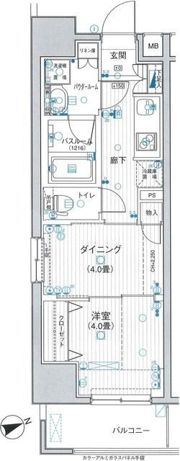 日神デュオステージ浅草三筋の間取り画像