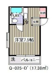 ローズアパート(Q-025)の間取り画像