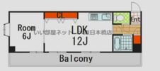 ラパンジール島之内の間取り画像