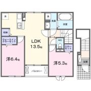 ニューローズつくばA棟の間取り画像