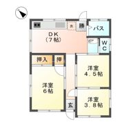 泉4丁目瀧下様貸家Bの間取り画像