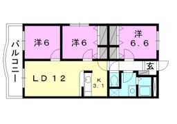 ブライム北斎院の間取り画像