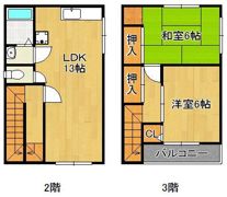 陣原5丁目アパートの間取り画像