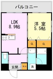 Reve de H 京町（レーヴドゥアッシュキョウマチ）の間取り画像