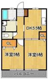 ヒルズリバーサイドBの間取り画像