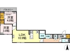 セレスティア南篠崎町の間取り画像