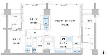 ガーデニエール砧レジデンスの間取り画像