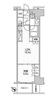 WORVE横浜伊勢佐木町の間取り画像