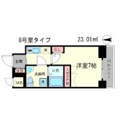 アドバンス心斎橋ラシュレの間取り画像