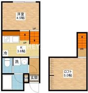 quatri?me（キャトリエム）Ⅰの間取り画像