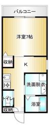 オークマンション立岩の間取り画像