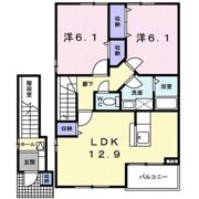 ベルフォールⅡAの間取り画像