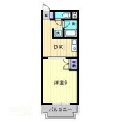 アルファ東古松Ⅱの間取り画像