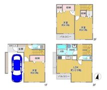 新座市新堀2丁目戸建の間取り画像