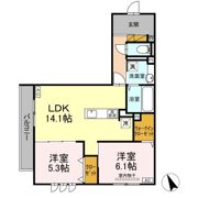 D's LIEN (ディ-ズリアン) Dの間取り画像