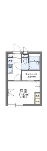 レオパレス豊Ⅱの間取り画像