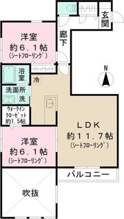 メゾンレーヴ経堂の間取り画像
