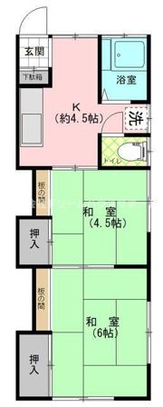 芙蓉荘の間取り画像