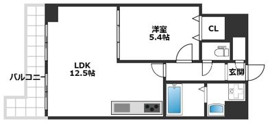 Lsステューディオ岡本の間取り画像