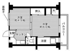 ビレッジハウス西町4号棟の間取り画像