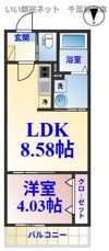 HFR蘇我B棟の間取り画像