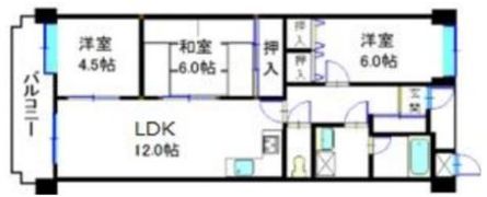 ダイアパレス三之丸の間取り画像