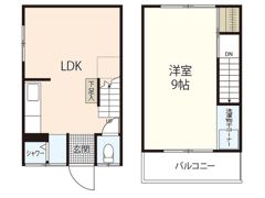 メゾネット住吉の間取り画像