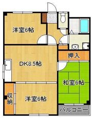 メゾンドウィステリアの間取り画像