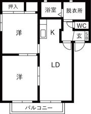 ル パンAの間取り画像