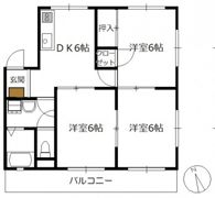 サコマンションの間取り画像